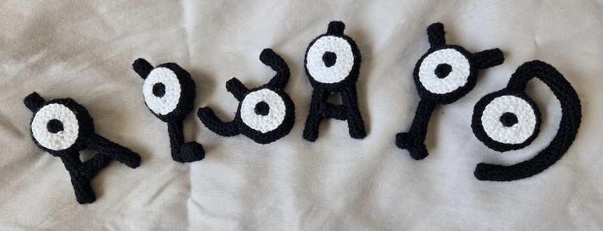 Crochet unknown in the order A L W A Y D