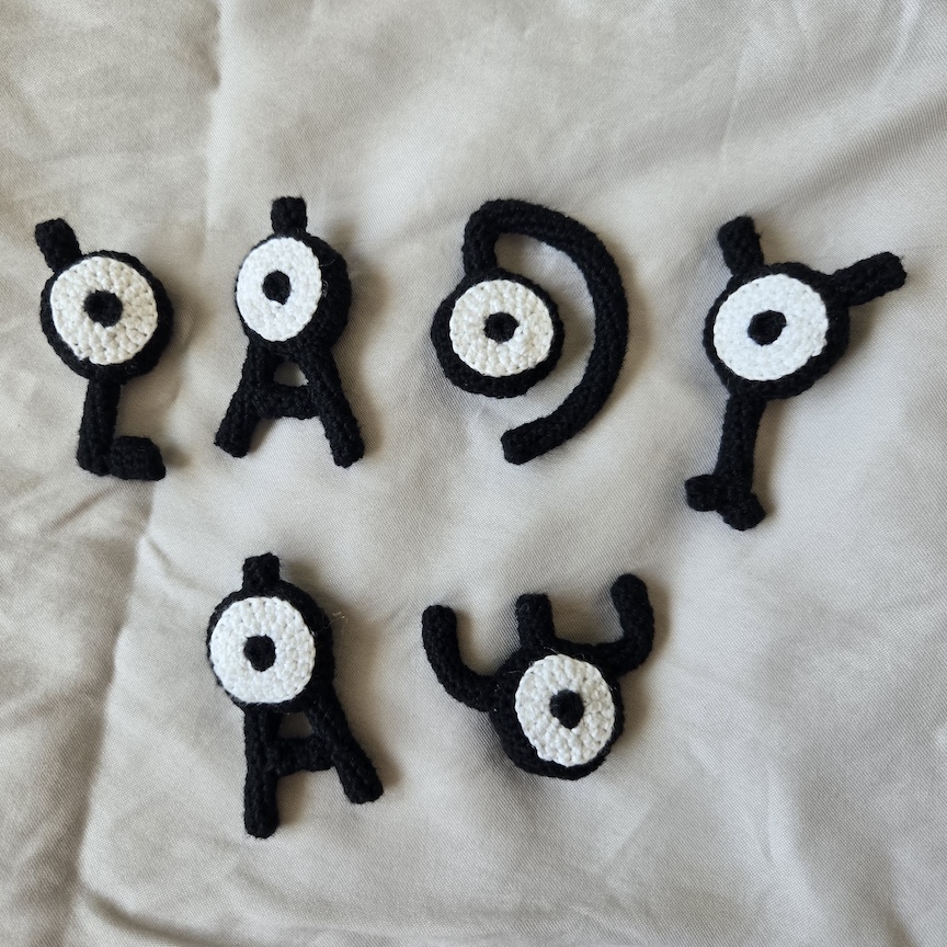 Crochet unknown in the order L A D Y A W